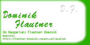 dominik flautner business card